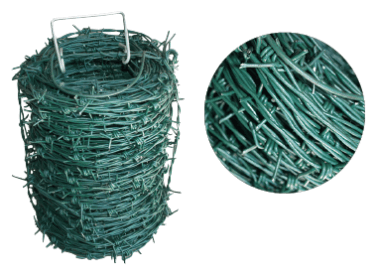 Filo spinato plastificato
