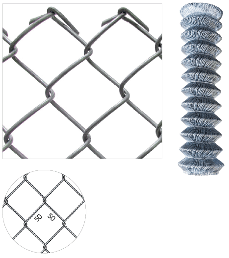Rete a maglia sciolta zincata
